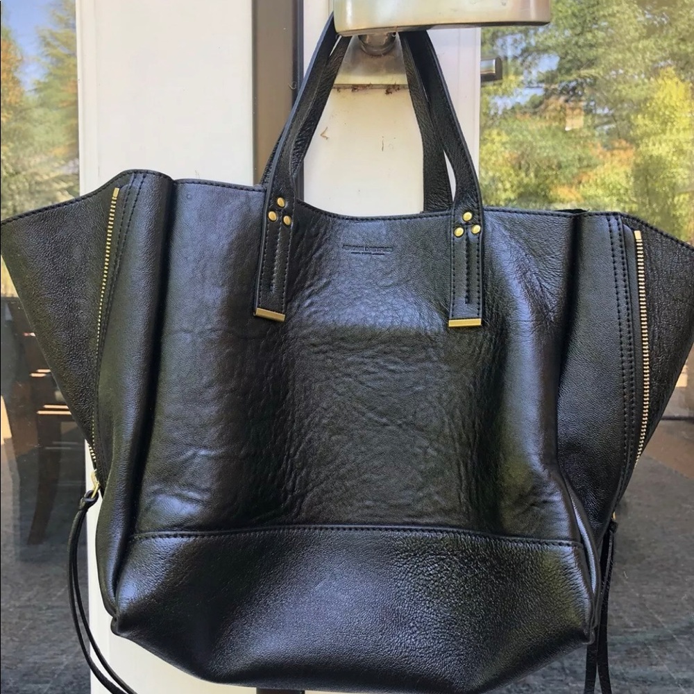 Jerome Dreyfuss Georges Black Patent Leather Bag